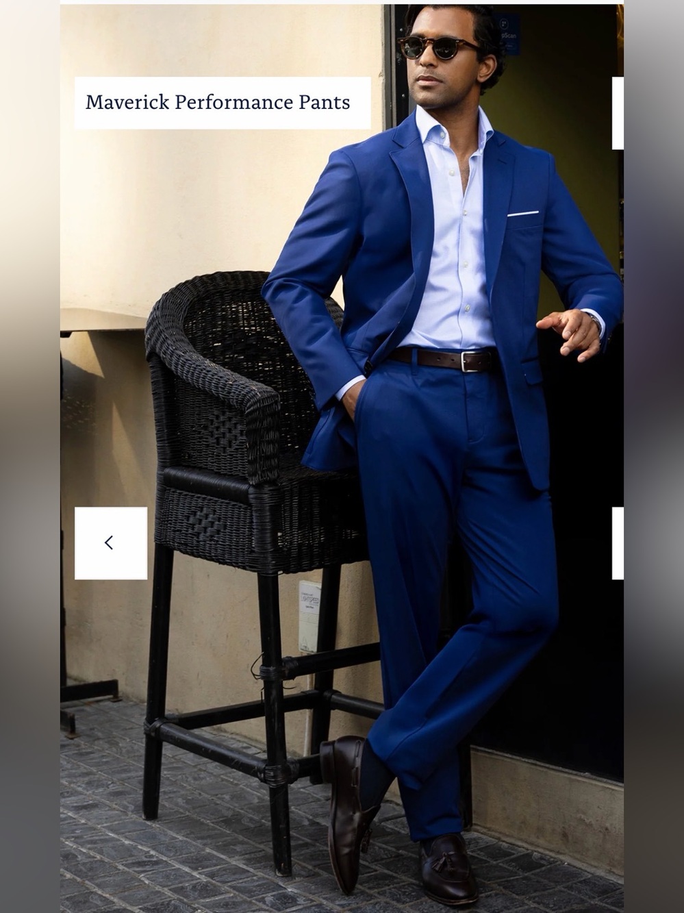 Collars & Co Mens     Maverick Performance Pants Size 32x30  Color Blue New
